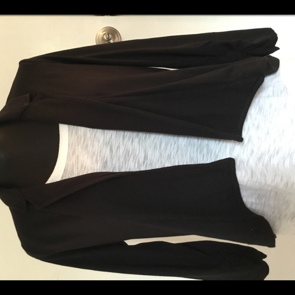 Splendid Hi Lo Black Knit Jacket
